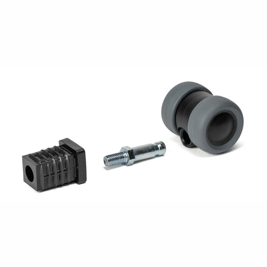 Square insert for castors + threaded stem (M8)